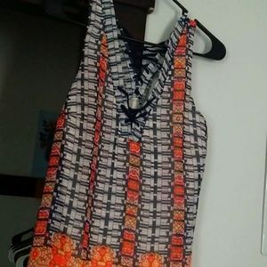 My Michelle aztec print maxi dress/top size L